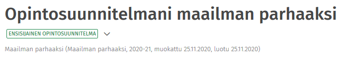 Kuvakaappaus Sisun käyttöliittymästä.