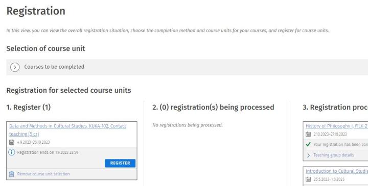 Screenshot of the user interface of Sisu.