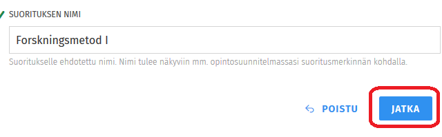 Kuvakaappaus Sisun käyttöliittymästä.