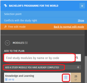 Screenshot of the user interface of Sisu.