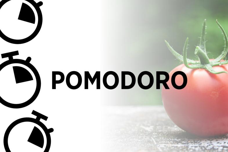 Tomaatti ja pomodoro-teksti