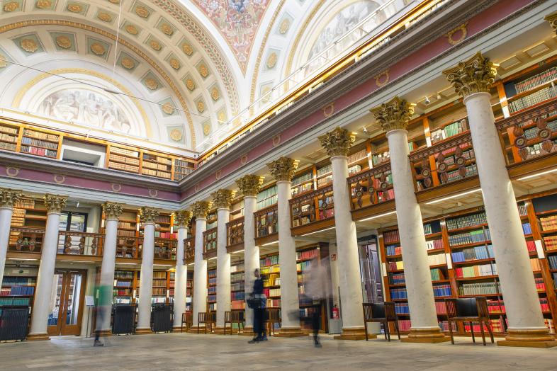 The Cupola Hall of the National Library of Finland.