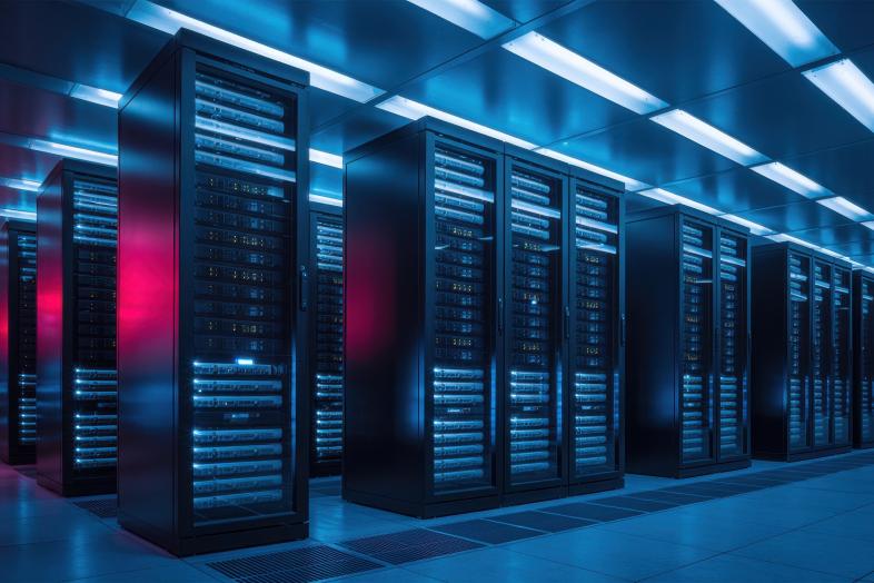 Konesali sinisessä valossa.