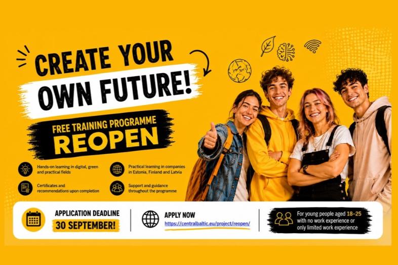 REOPEN-ohjelman posteri.
