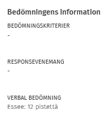 verbal bedömning