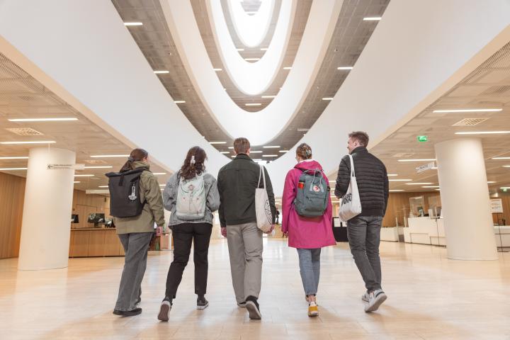 Studenter i Kajsabiblioteket